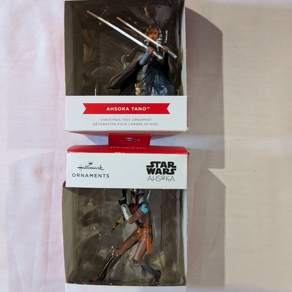 Star Wars Christmas tree ornaments lot of 2 Sabine Wren and Ahsoka Tano Disney - Picture 9 of 16